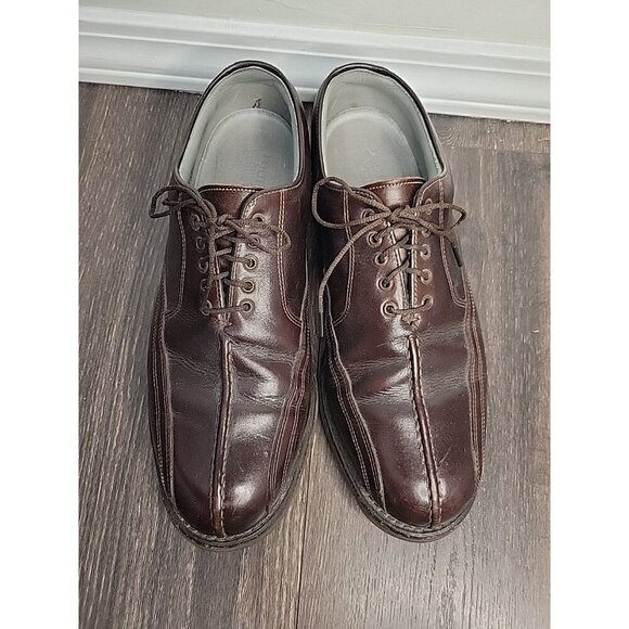 FootJoy‎ Mens Sz 9D Classics Dress Casual Leisure Brown Oxblood Shoes 55709 - Picture 3 of 7